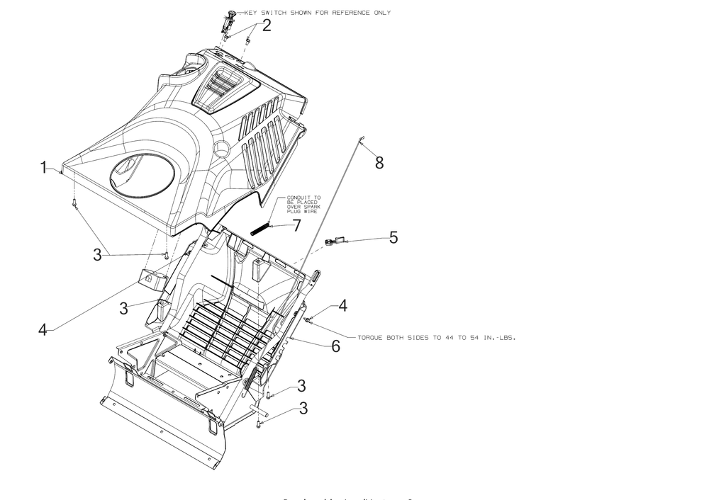 Panel Diagram and Parts List for 1X21-INCHHP (31PS2S5C710)(2017) Cub Cadet Snow Blower